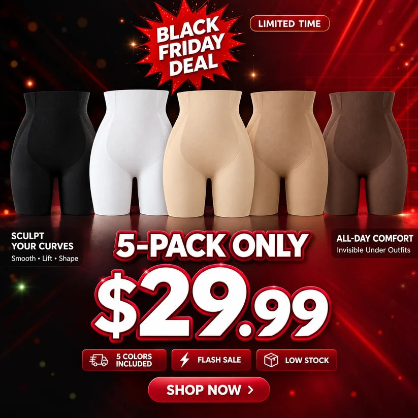 High Waist Seamless Tummy & Hip Control Breathable Shaping Shorts